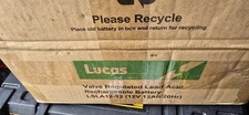 ONE PAIR OF LUCAS 12V 12AH MOBILITY SCOOTER BATTERIES  -INVACARE,DAYS, PRIDE, 