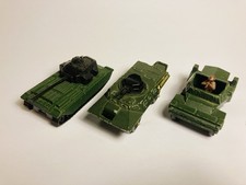Corgi Juniors : Job Lot x 3 Army Vehicles  - Original Vintage (ref3)