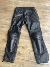 Dainese Black Leather Trousers Size 54