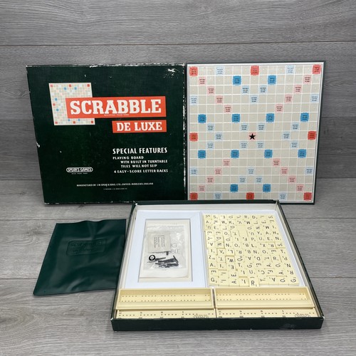 Scrabble deluxe board game - scrabble,
