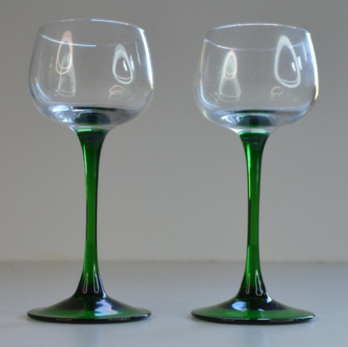 Vintage green long stem - green,