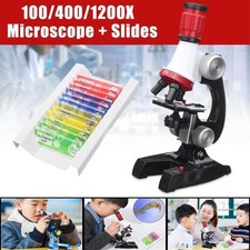 Biological Microscope for Kids Students Laboratory 100x 400x 1200x Magnification