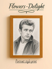 JAMES DEAN  SKETCH  WALL ART