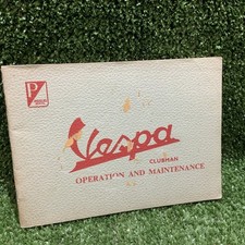 Super Rare Vespa 150 Douglas Piaggio Clubman Scooter operation manual Mancave 