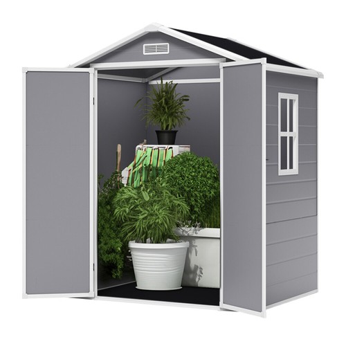 Plastic garden storage shed - plastic,