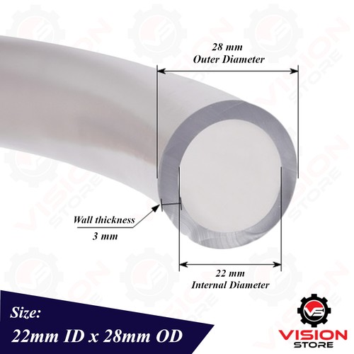 22mm pvc tube clear - 22mm,