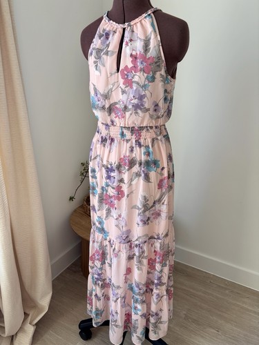 Blue vanilla maxi dress - vanilla,