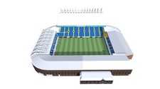 Leeds United Elland Road Stadium Model Replica Football Club Collectible