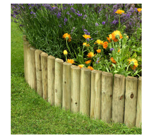 Forest garden half log timber - forest,