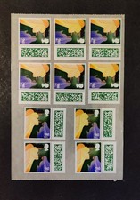 50 x 2ND SECOND CLASS, UNFRANKED GENUINE BARCODED STAMPS, PEEL AND STICK.