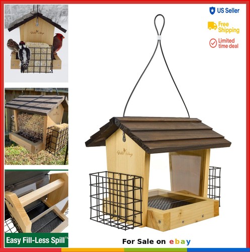 Cedar hopper bird feeder - bird,
