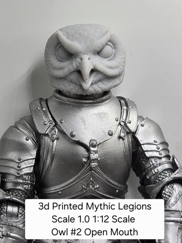 Printed owl head 1 0 - printed, head#2