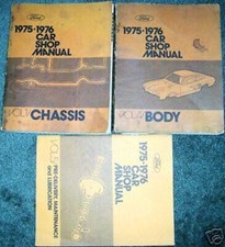 1975 1976 Ford Car Chassis Body Pre Delivery Service Manuals Manual OEM