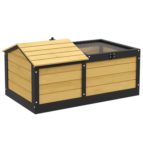 Pawhut wooden tortoise house - pawhut,
