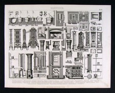 1874 Architecture Print Gas