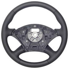 Leather steering wheel - leather,
