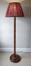Vintage Faux Bamboo Floor Lamp | Classic Regency Revival Standard Light