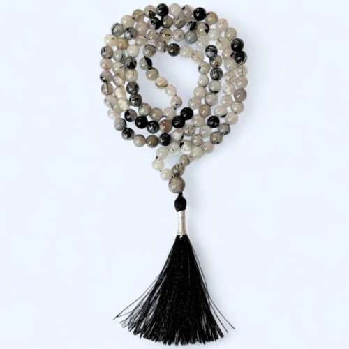 Aquamarine mala beads 108 - aquamarine,
