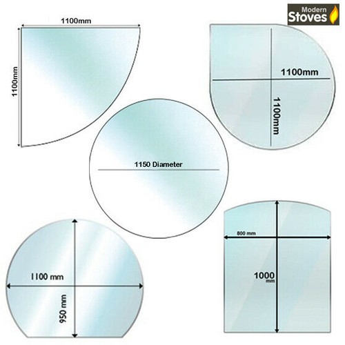 Glass hearth for wood burning - hearth,