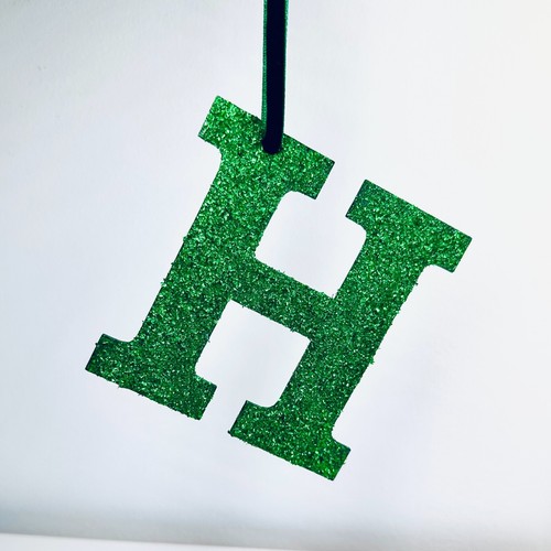 Christmas tree green glittered - christmas,