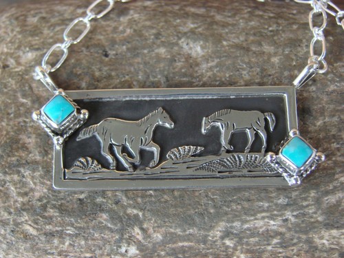 Navajo sterling silver horse - horse, &