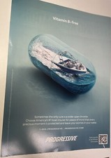 Progressive Boat Insurance  Vitamin B  Free. / Print Ad Full Page  Ad#24431