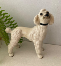 Vintage Coopercraft standard poodle figurine white Made in England