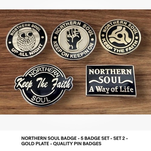 Northern soul pin badges - northern,