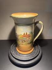 Antique Royal Doulton Series Ware Jug ‘English Cottage’ Early 20th Century