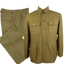 WW2 Wool Field Jacket Khaki British Military Uniform US Army Officer Uniform