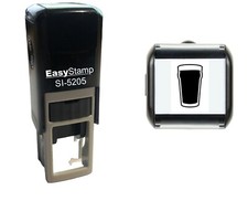 Loyalty Card Rubber Stamp BEER GLASS Reward Self Ink Pub Club Event Salon Cafe