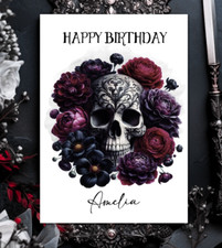 Personalised Gothic Floral