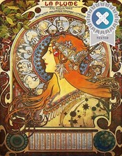 Art Nouveau Mucha La Plume