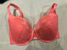 La Senza Bra Orange Neon Multi-way Padded Bra Size 32 E/F