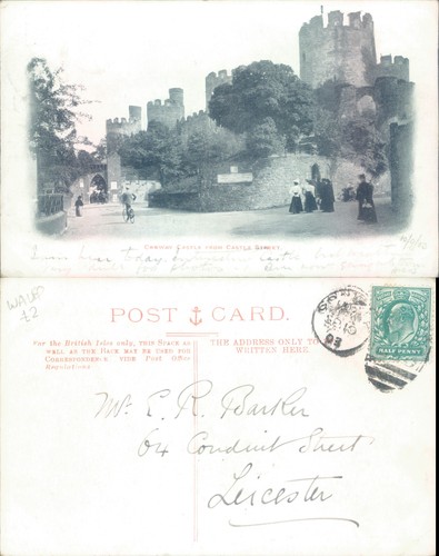 Conwy castle from street - conwy,