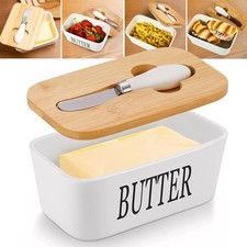 Ceramic french butter dish