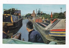 Postcard Narrow Boats On The Oxford Canal At Hawkesbury Junction Near Coventry