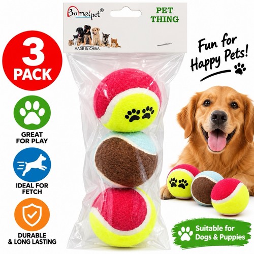 Pack dog tennis balls pet - balls,
