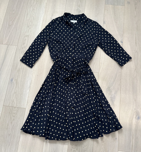 Hobbs navy blue polka dot - hobbs, midi