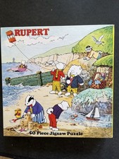 Rupert Bear 50 Piece Jigsaw Puzzle 1982 Hestair Complete Excellent Condition