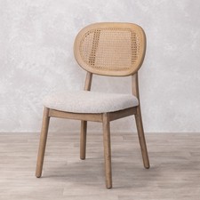 RATTAN DINING CHAIR WOODEN ITALIAN STYLE DINING CHAIR FABRIC DINING CHAIR