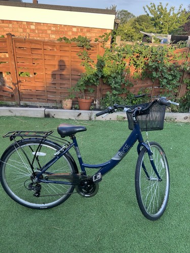 Womens hybrid bike navy - navy, blue