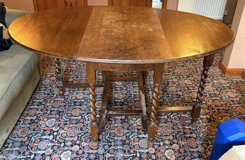 Solid oak barley twist - solid,