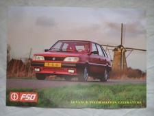 1993 FSO Caro sales sheet Brochure