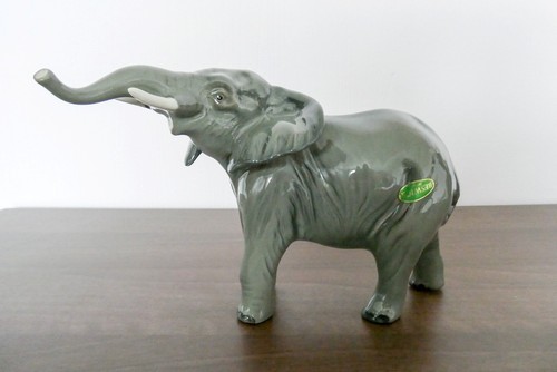 Beswick grey elephant figure - beswick,