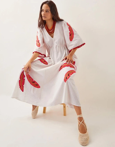 Monsoon cerse kaftan dress - kaftan,
