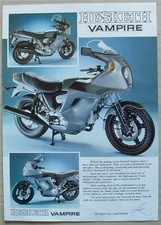 HESKETH VAMPIRE V1000 Motorcycle Sales Specification Leaflet 1983 #FSM3387a