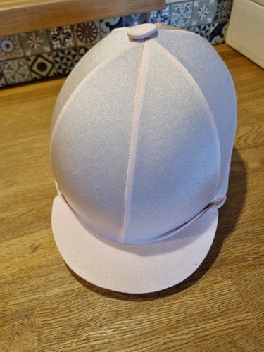 Pink riding hat - pink, silk