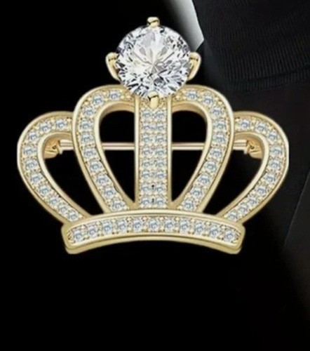 Crown diamonte queen gold - diamonte,