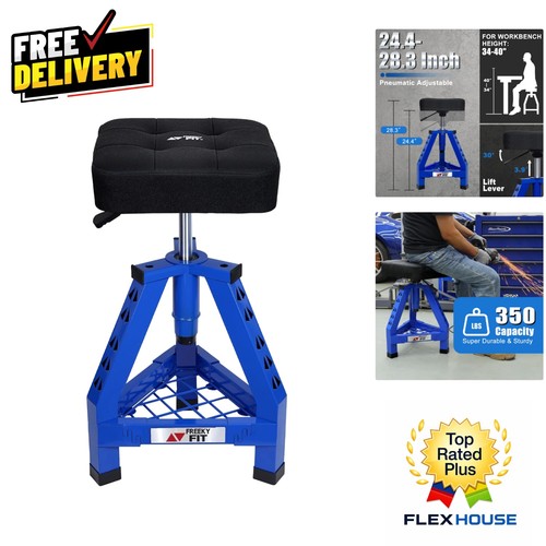 Adjustable blue mechanic stool - adjustable,